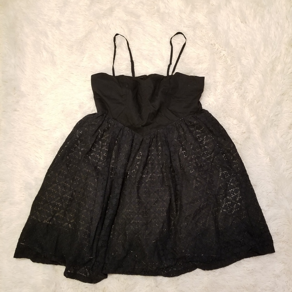 Moulinette Soeurs Black Lace Dress